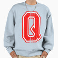 Big Red Letter Q Sweatshirt - Aesthetic Graphic Unisex - T-Shirt, Sweatshirt, Hoodie