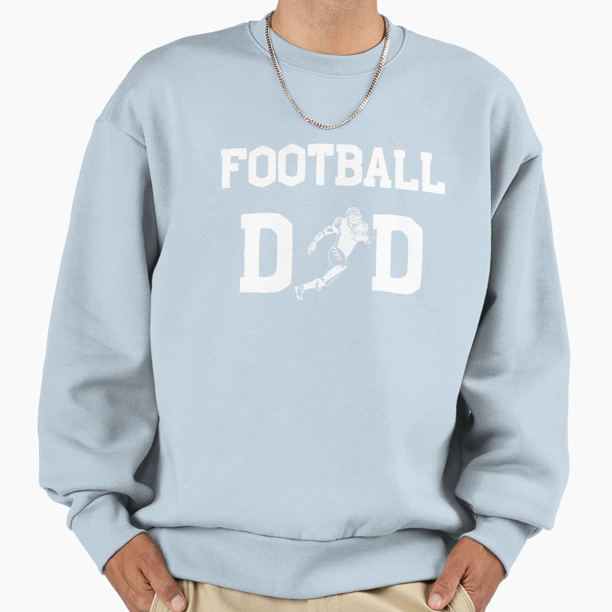 Football Dad Funny Football And Sweatshirt - Graphic Print for Adults - T-Shirt, Sweatshirt, Hoodie