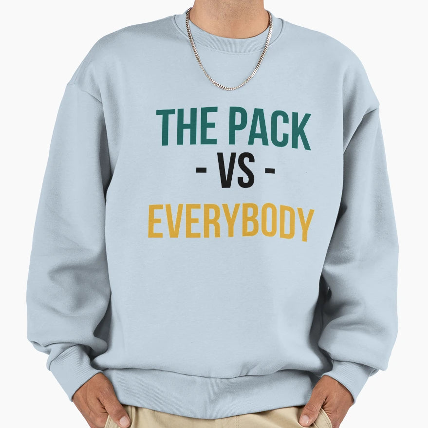 Green Bay Pack Vs Everybody Sweatshirt - Minimalist Print Unisex - T-Shirt, Sweatshirt, Hoodie