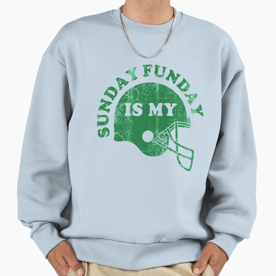 Sunday Is My Funday Sweatshirt - Graphic Print Unisex - T-Shirt, Sweatshirt, Hoodie
