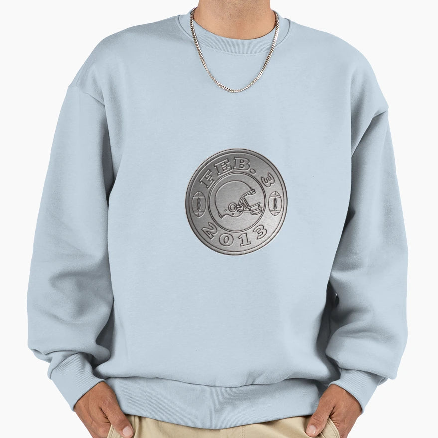 American Football Helmet February Sweatshirt - Trendy Graphic Men Women - T-Shirt, Sweatshirt, Hoodie