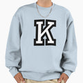 Letter K Two Color Sweatshirt - Aesthetic Graphic for Adults - T-Shirt, Sweatshirt, Hoodie