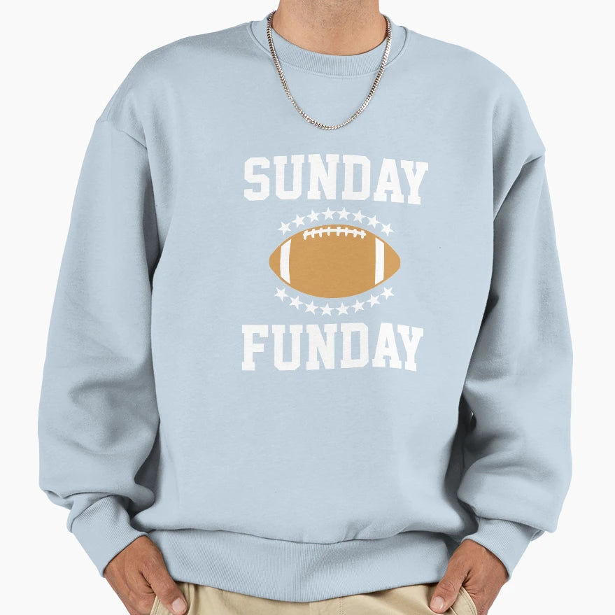 Sunday Funday Football Sweatshirt - Minimalist Print Unisex - T-Shirt, Sweatshirt, Hoodie