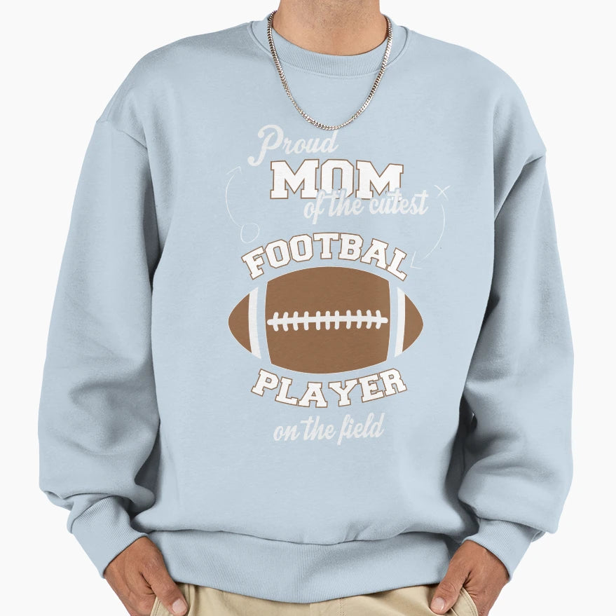 Football Mom Football Mom Football T-Shirt - Minimalist Print for Adults - T-Shirt, Sweatshirt, Hoodie