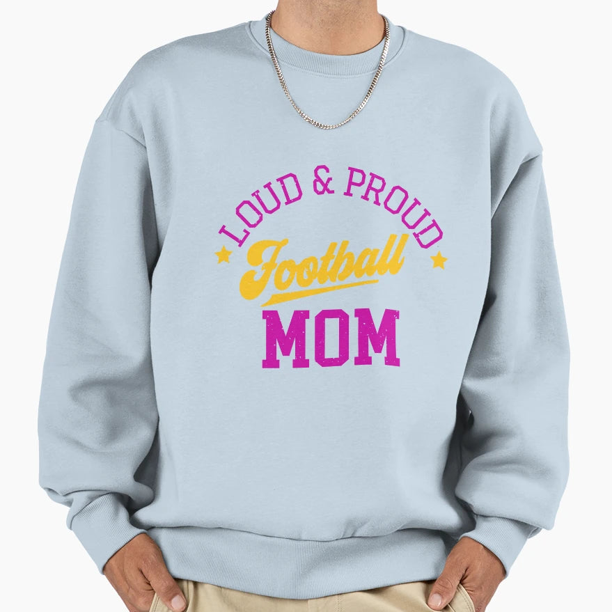 Football Mom T-Shirt - Graphic Print Men Women - T-Shirt, Sweatshirt, Hoodie