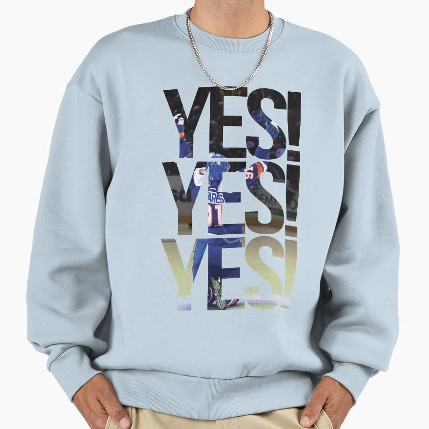 Yes Yes Yes New York Islanders Sweatshirt - Graphic Print Unisex - T-Shirt, Sweatshirt, Hoodie