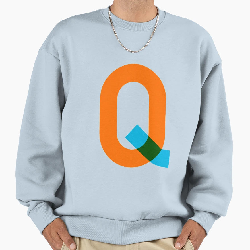 Q Alphabet Sweatshirt - Unique Graphic for Adults - T-Shirt, Sweatshirt, Hoodie
