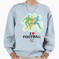 I Love Football Sweatshirt - Custom Art Print for Adults - T-Shirt, Sweatshirt, Hoodie