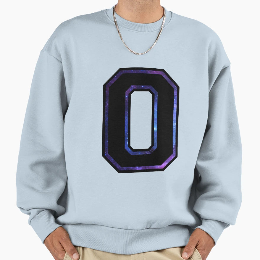 O Varsity Letter Sweatshirt - Graphic Print Men Women - T-Shirt, Sweatshirt, Hoodie