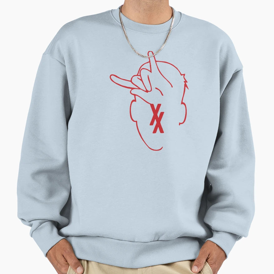 Rap Devil Hand Sign Sweatshirt - Casual Everyday Wear for Adults - T-Shirt, Sweatshirt, Hoodie