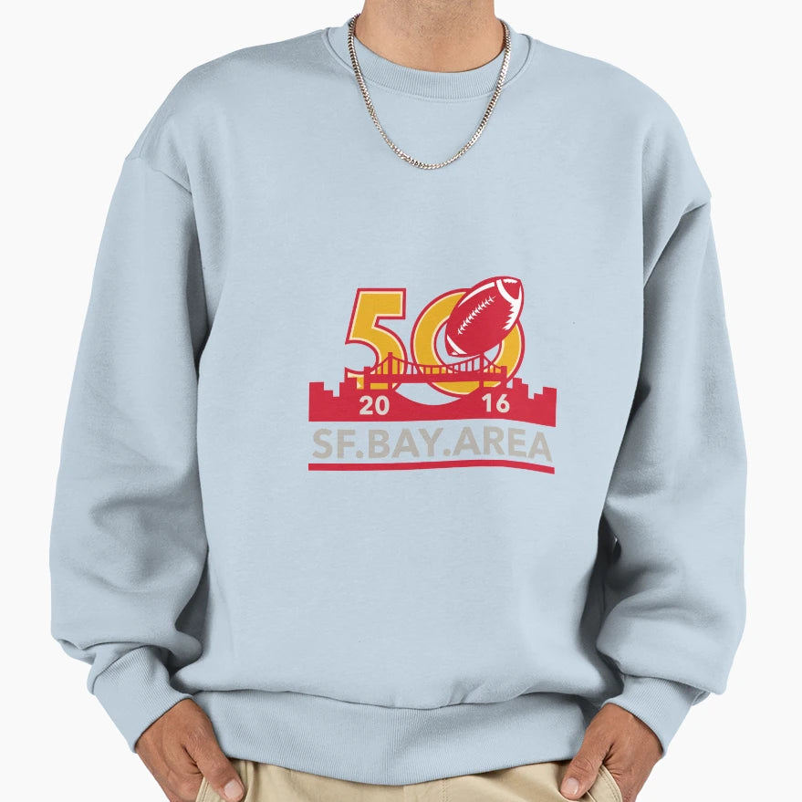 50 Pro Football Championship Sf Bay Sweatshirt - Trendy Graphic for Adults - T-Shirt, Sweatshirt, Hoodie