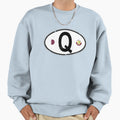 Qatar Oval Country Code Decal Sweatshirt - Aesthetic Graphic for Adults - T-Shirt, Sweatshirt, Hoodie