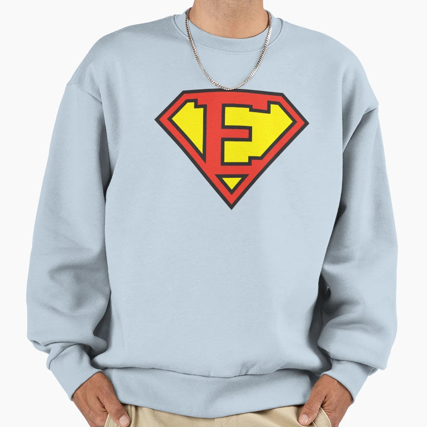 Super Initials E Sweatshirt - Custom Art Print Unisex - T-Shirt, Sweatshirt, Hoodie