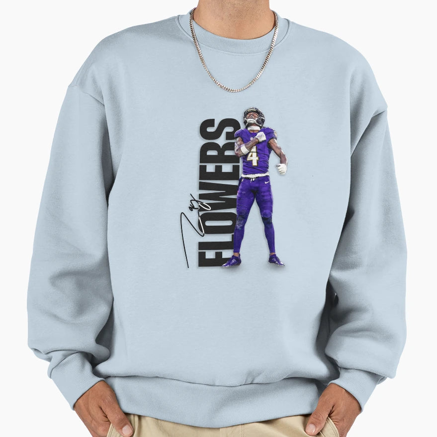 Zay Flowers Sweatshirt - Trendy Graphic for Adults - T-Shirt, Sweatshirt, Hoodie