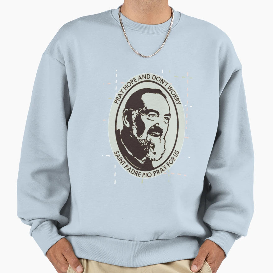 Saint Padre Pio St Padre Pio Padre Pio Sweatshirt - Minimalist Print Unisex - T-Shirt, Sweatshirt, Hoodie