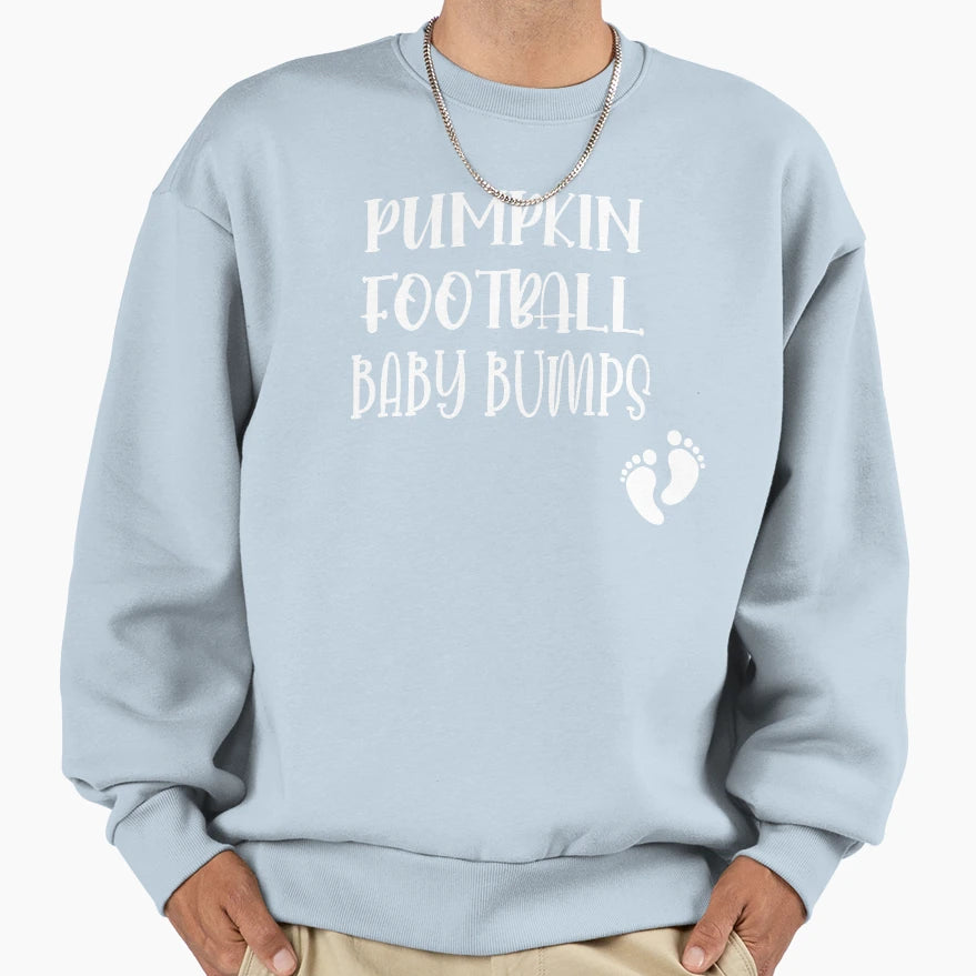 Pumpkin Football Bumps Football Sweatshirt - Novelty Apparel for Adults - T-Shirt, Sweatshirt, Hoodie