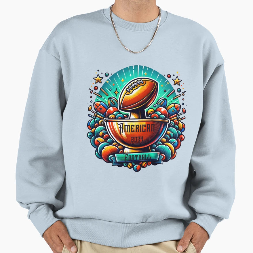 American Football Sweatshirt - Graphic Print for Adults - T-Shirt, Sweatshirt, Hoodie