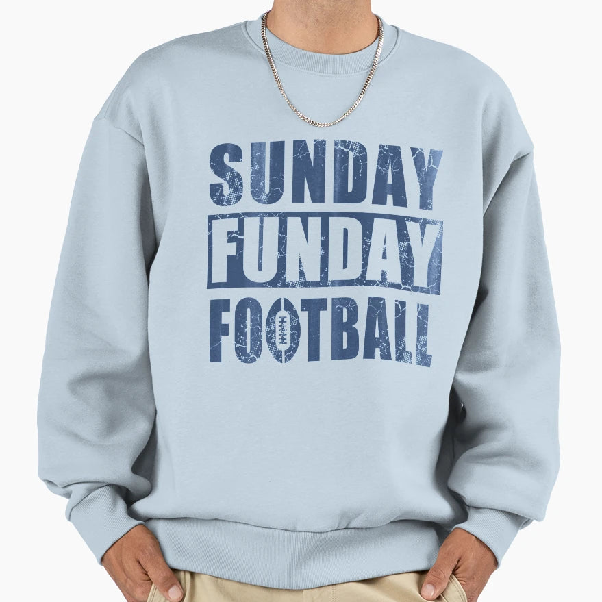 Sunday Funday Football Sweatshirt - Minimalist Print for Adults - T-Shirt, Sweatshirt, Hoodie