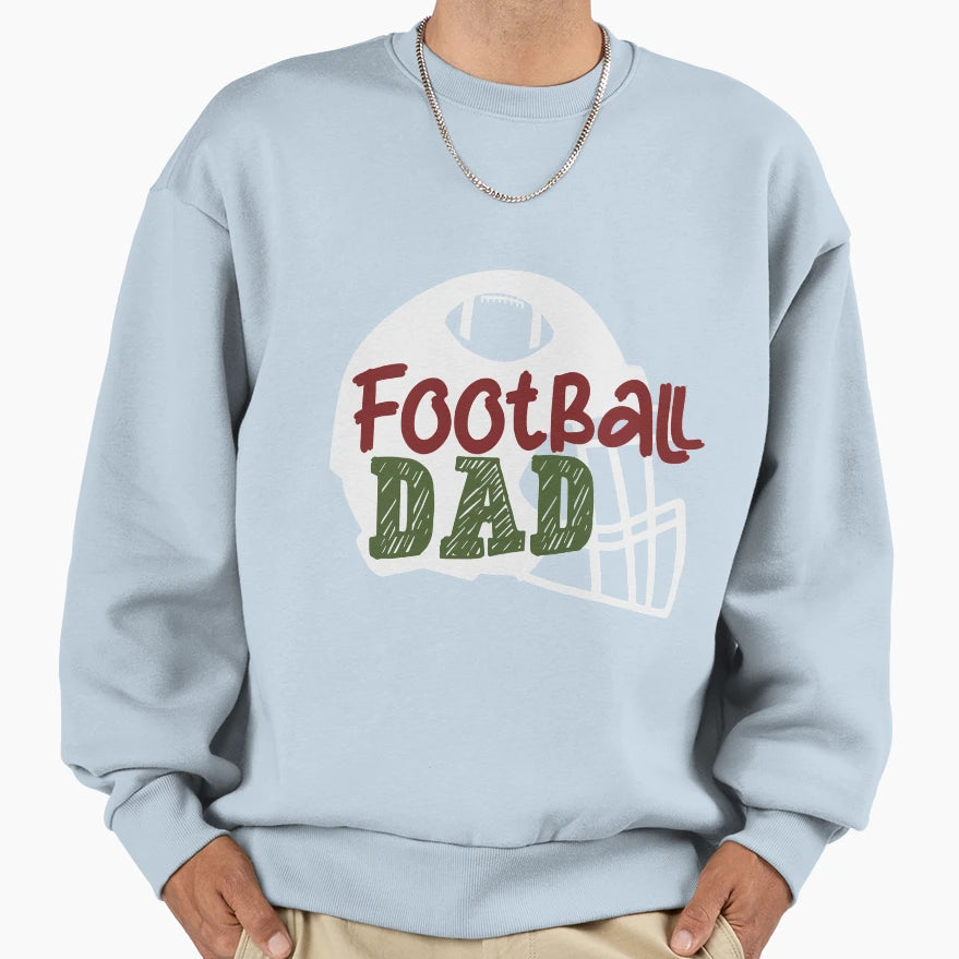 Football Dad Sweatshirt - Minimalist Print for Adults - T-Shirt, Sweatshirt, Hoodie