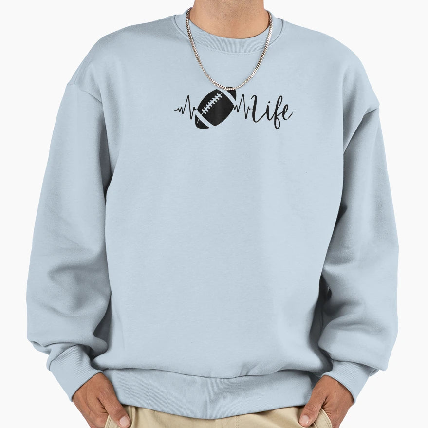 Football Life T-Shirt - Graphic Print for Adults - T-Shirt, Sweatshirt, Hoodie