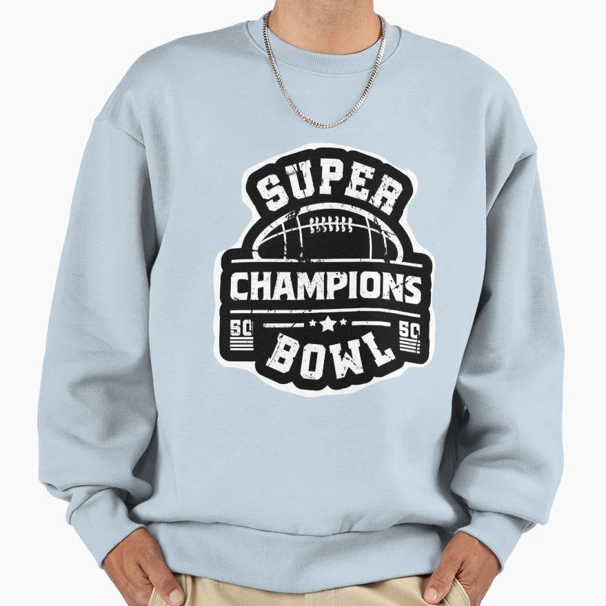 Super Bowl Sweatshirt - Minimalist Print Men Women - T-Shirt, Sweatshirt, Hoodie
