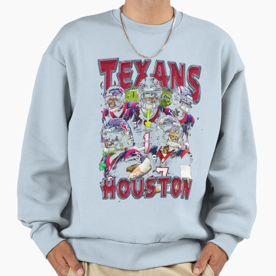 Houston Team Sweatshirt - Novelty Apparel for Adults - T-Shirt, Sweatshirt, Hoodie