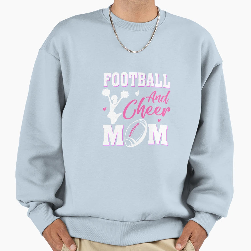 Womens Cheerleading Mom Football Sweatshirt - Minimalist Print for Adults - T-Shirt, Sweatshirt, Hoodie