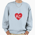 Kc Heart Sweatshirt - Trendy Graphic Men Women - T-Shirt, Sweatshirt, Hoodie