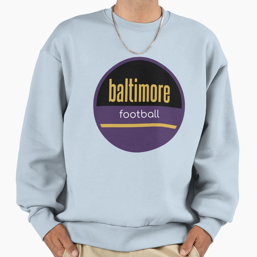 Baltimore Football 9 Sweatshirt - Unique Graphic for Adults - T-Shirt, Sweatshirt, Hoodie