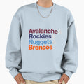 Denver Sports Teams Sweatshirt - Graphic Print Unisex - T-Shirt, Sweatshirt, Hoodie