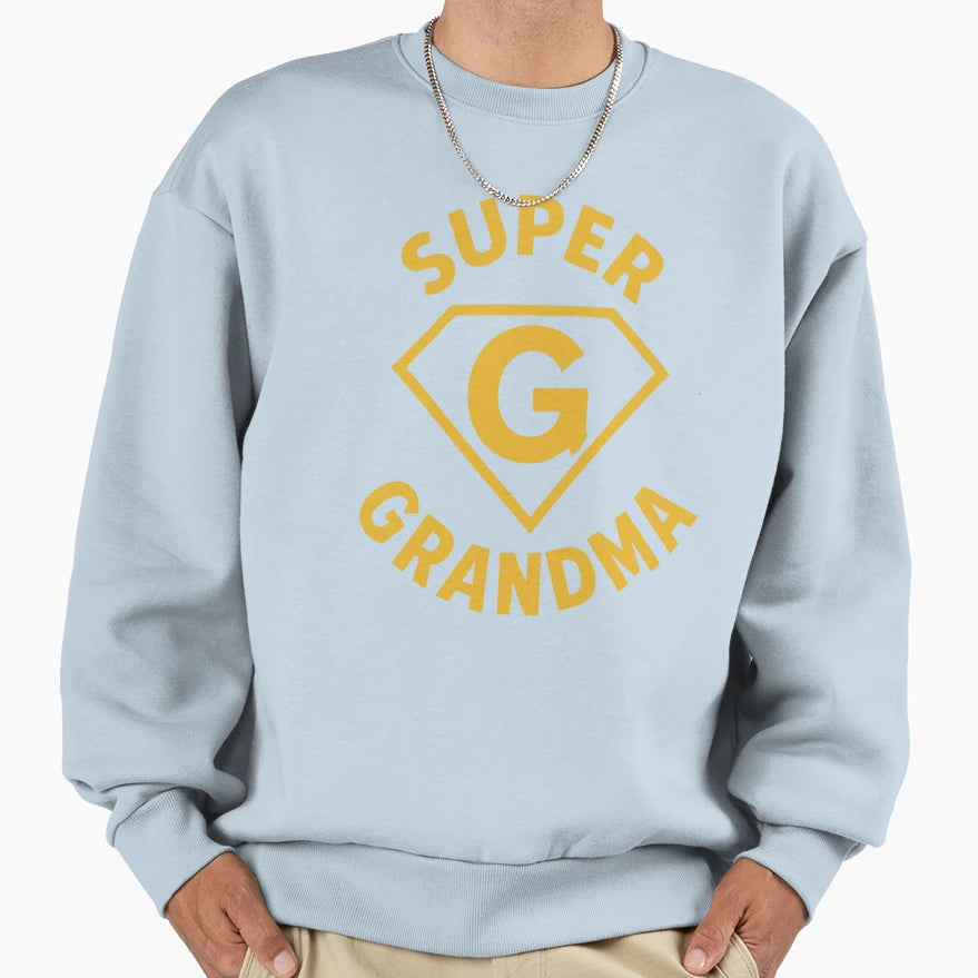 Super Grandma Granny Sweatshirt - Custom Art Print Unisex - T-Shirt, Sweatshirt, Hoodie