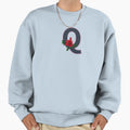 Rose Initial Q Letter Romantic Gift Sweatshirt - Novelty Apparel for Adults - T-Shirt, Sweatshirt, Hoodie
