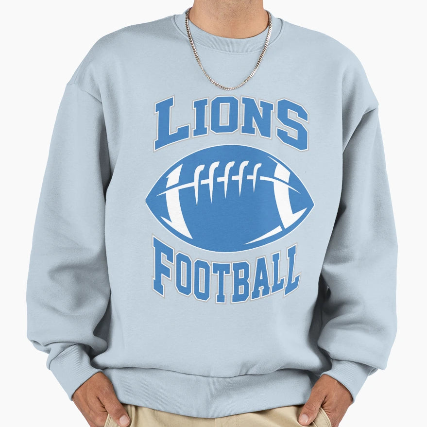 Art Detroit Lions Sweatshirt - Aesthetic Graphic Men Women - T-Shirt, Sweatshirt, Hoodie