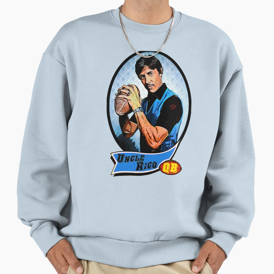 Uncle Rico Football Card Sweatshirt - Minimalist Print Unisex - T-Shirt, Sweatshirt, Hoodie