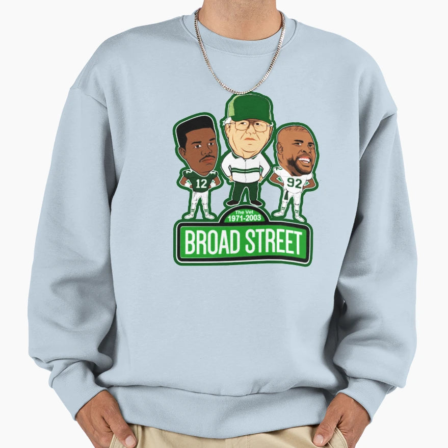 Broad Street Philadelphia Football T-Shirt - Minimalist Print Men Women - T-Shirt, Sweatshirt, Hoodie