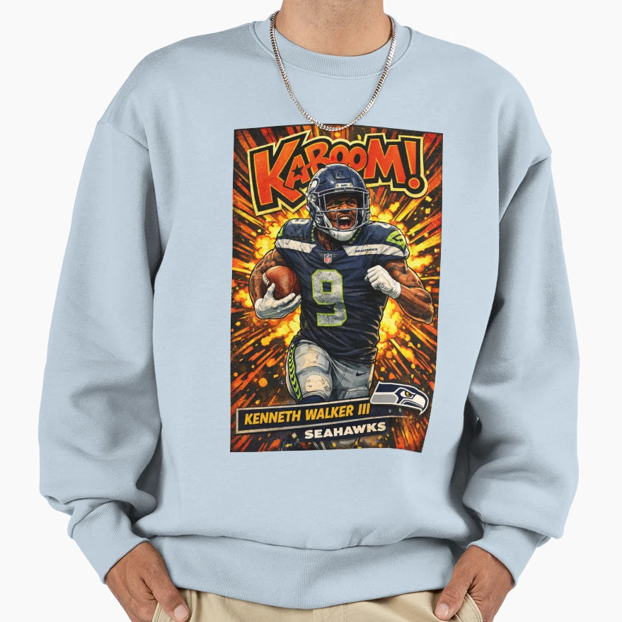 Kenneth Walker Iii Ka Boom Variant Sweatshirt - Graphic Print Unisex - T-Shirt, Sweatshirt, Hoodie