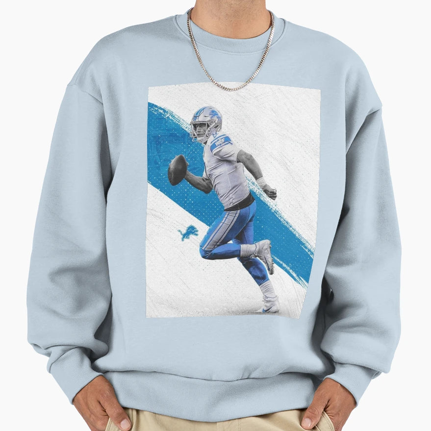 Detroit Lions Sweatshirt - Minimalist Print Unisex - T-Shirt, Sweatshirt, Hoodie
