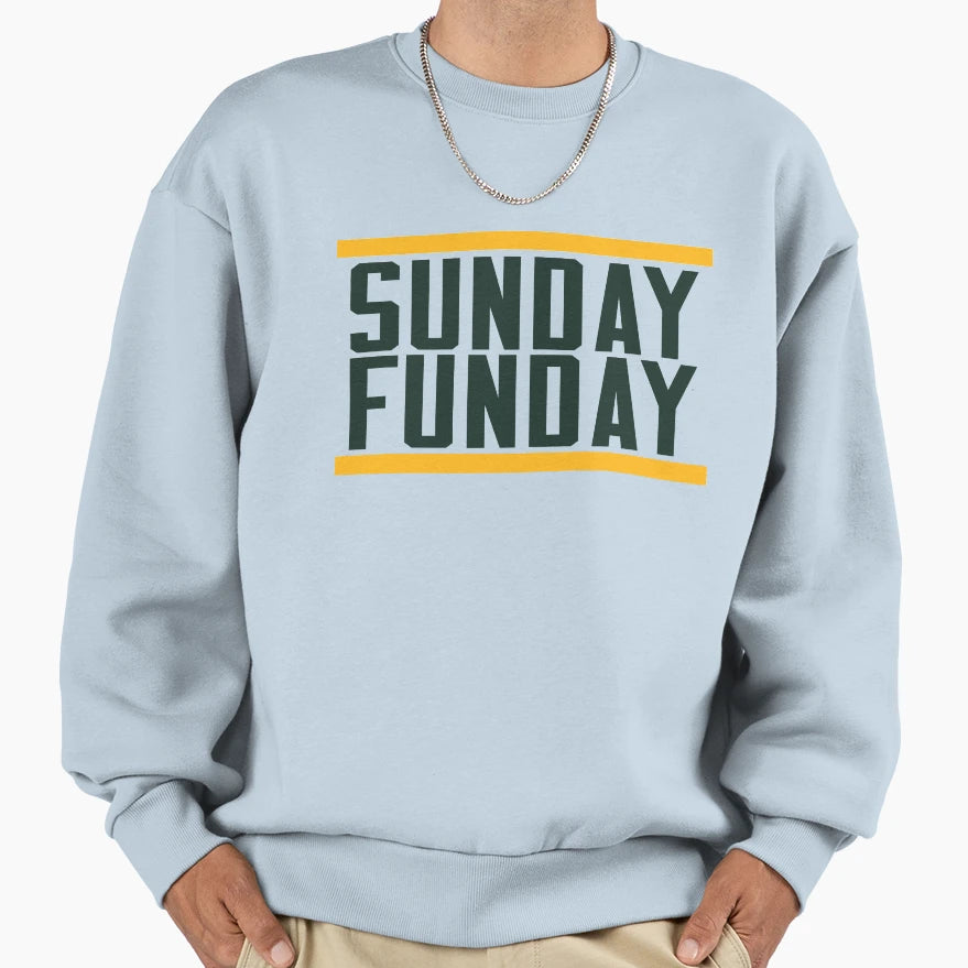 Sunday Funday Sweatshirt - Aesthetic Graphic Men Women - T-Shirt, Sweatshirt, Hoodie