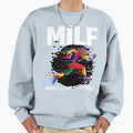 Milf I Love Football Funny Milf Sweatshirt - Minimalist Print for Adults - T-Shirt, Sweatshirt, Hoodie