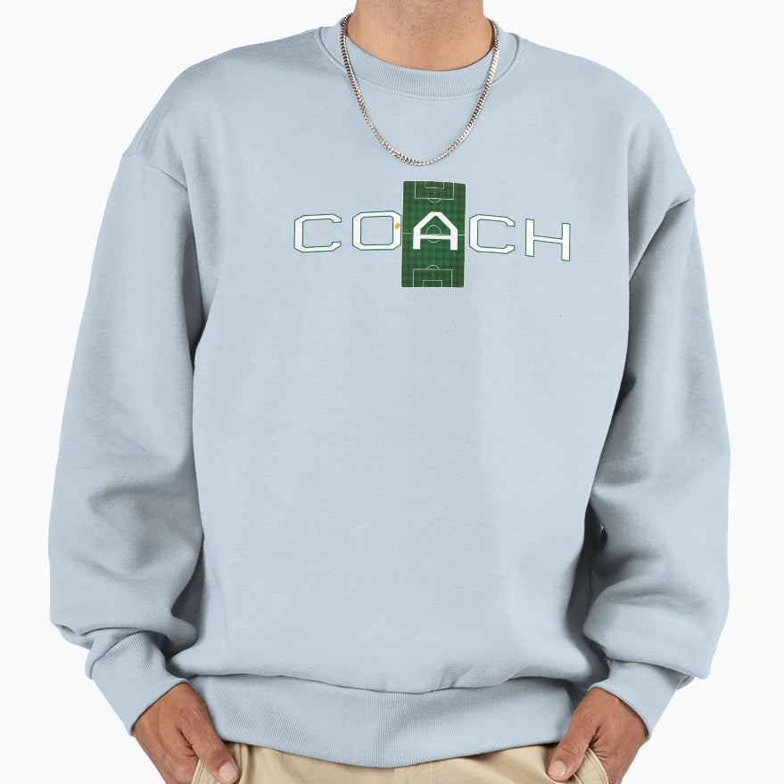 Coach Soccer Footbal Sweatshirt - Aesthetic Graphic for Adults - T-Shirt, Sweatshirt, Hoodie