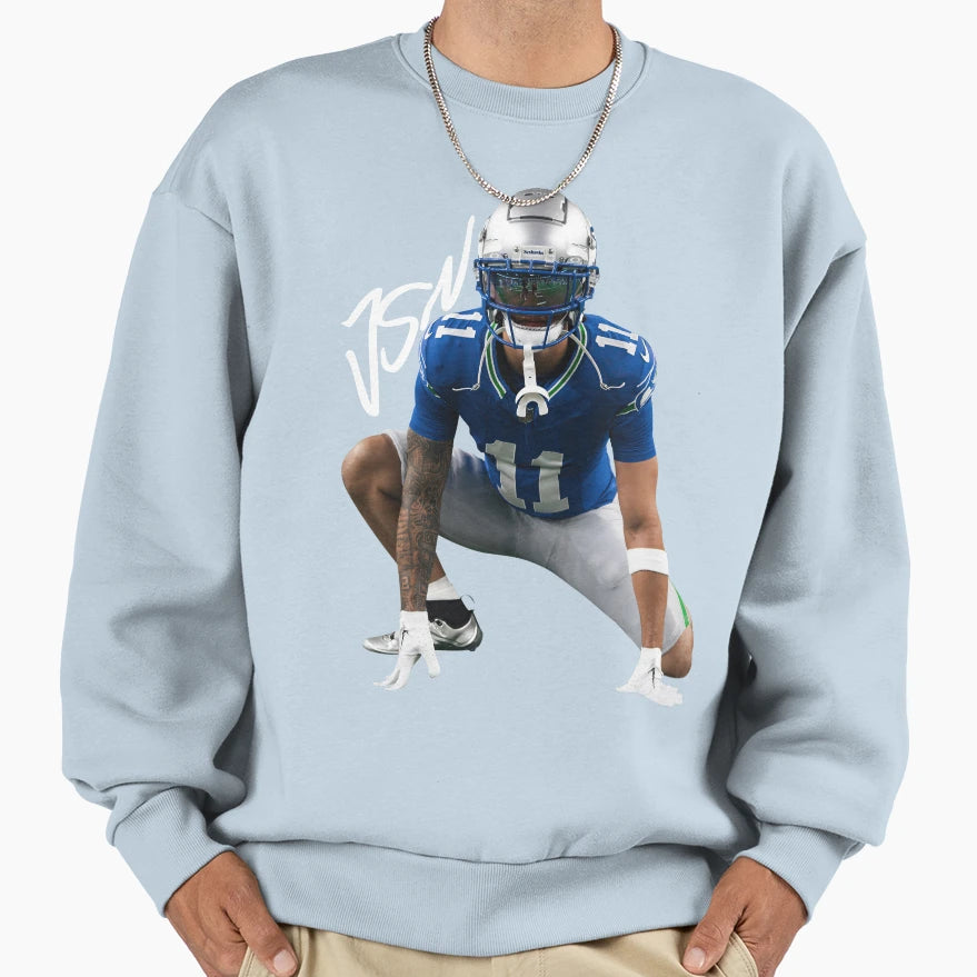 Jaxon Smith Njigba Seattle Seahawks Sweatshirt - Novelty Apparel Unisex - T-Shirt, Sweatshirt, Hoodie