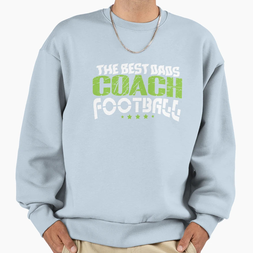 Mens Best Coach Dad Coaches Football T-Shirt - Graphic Print Unisex - T-Shirt, Sweatshirt, Hoodie