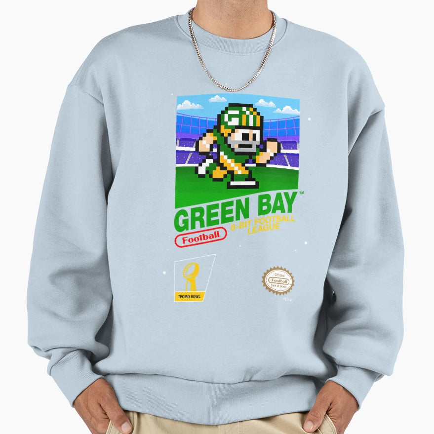 Green Bay Packers 8Bit Videogames Sweatshirt - Graphic Print for Adults - T-Shirt, Sweatshirt, Hoodie