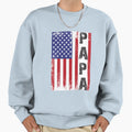 American Papa Distressed American Sweatshirt - Unique Graphic Men Women - T-Shirt, Sweatshirt, Hoodie