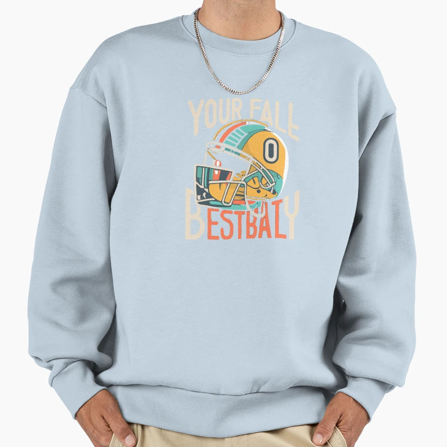 Baseball Baseball Helmet Sport Sweatshirt - Minimalist Print Men Women - T-Shirt, Sweatshirt, Hoodie