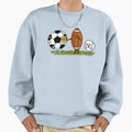 Soccer Kick Me Sweatshirt - Trendy Graphic Men Women - T-Shirt, Sweatshirt, Hoodie