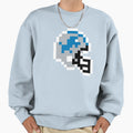 Detroit Lions 8 Bit Football Helmet Sweatshirt - Unique Graphic Men Women - T-Shirt, Sweatshirt, Hoodie
