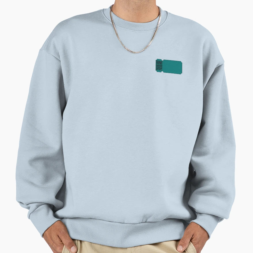 Teal Ticket Blank Sweatshirt - Custom Art Print Unisex - T-Shirt, Sweatshirt, Hoodie
