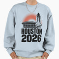 Houston 2026 Space Shuttle Football V2 T-Shirt - Novelty Apparel Men Women - T-Shirt, Sweatshirt, Hoodie