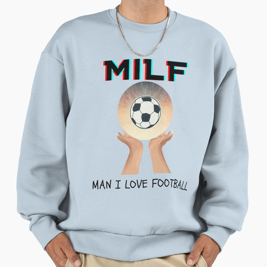 I Love Football 4 Sweatshirt - Graphic Print Men Women - T-Shirt, Sweatshirt, Hoodie